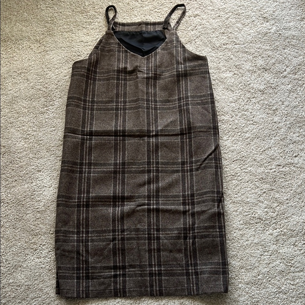 Chic Plaid Sleeveless Dress